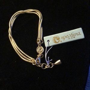 Spartina 449 Foxtail Gold Plated Chain Bracelet NWT Retail $42